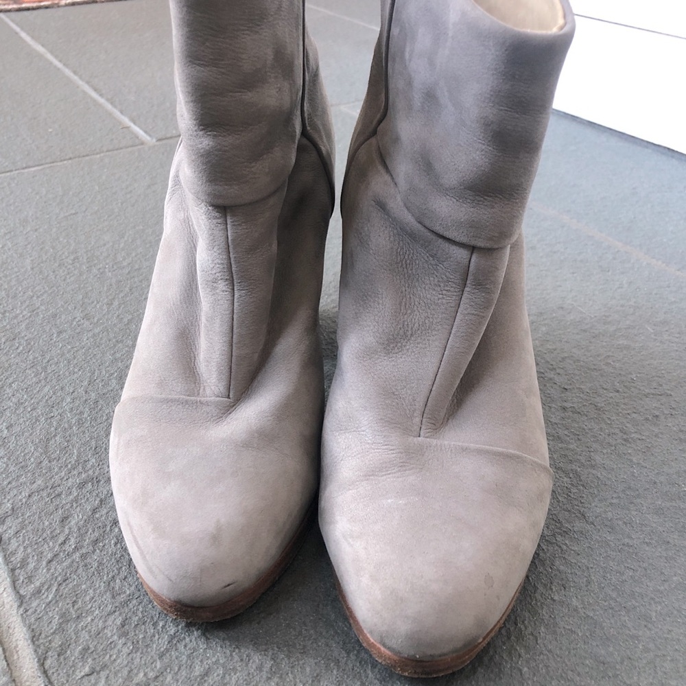 Rag& Bone calfskin/suede ankle boots